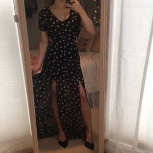 Black & White double slit dress